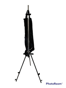 Artist Portable travel folding adjustable easel for watercolors, oils acrylics with case- Red or Black